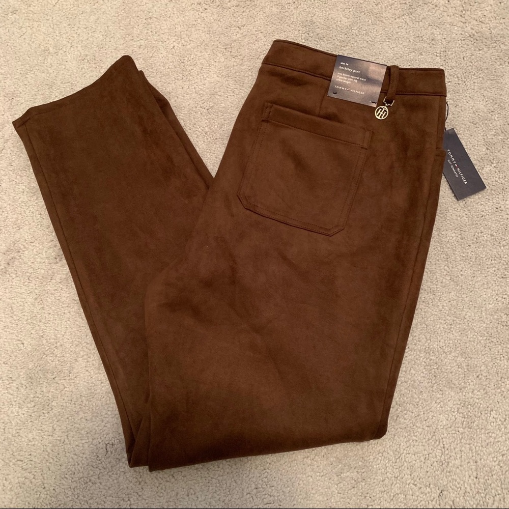 Tommy Hilfiger Faux Suede Slim Ankle Pant